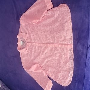 Susan Graver Style 2X Pink Blouse